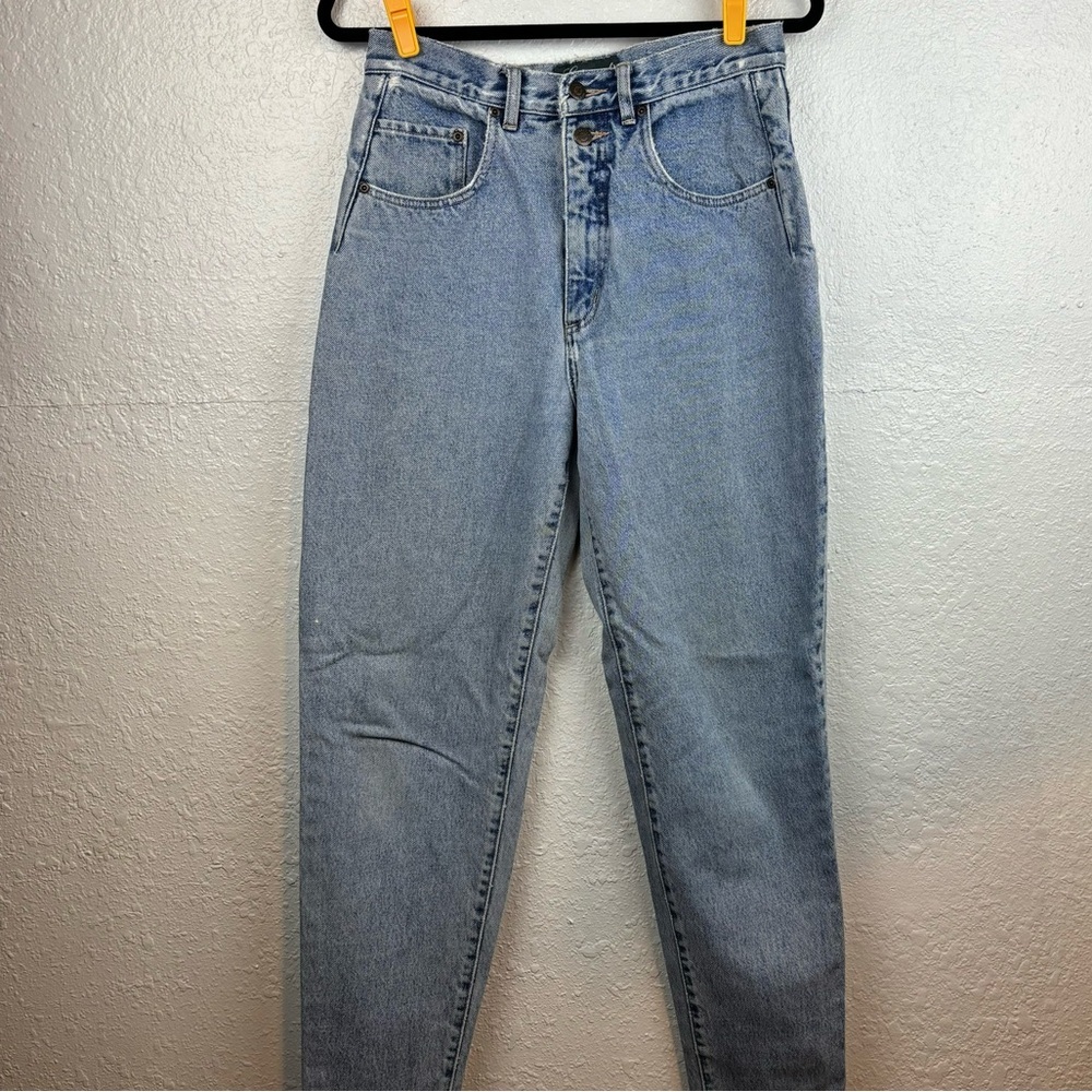 Vintage Legend Denim‎ Jeans Women's Light Wash Mom Jean High Rise Tapered Sz 31